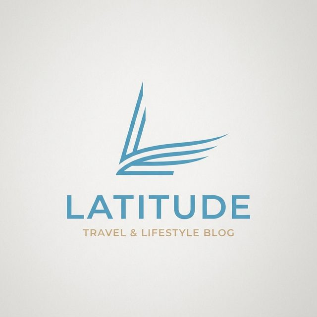Latitude Travel & Lifestyle Blog concept logo