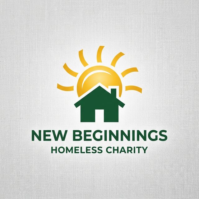 New Beginnings Homeless Charity concept logo