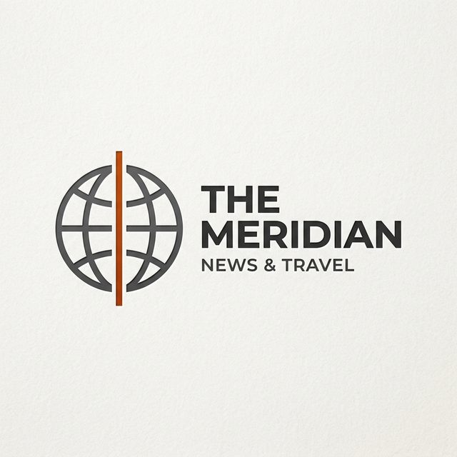 The Meridian News & Travel concept logo