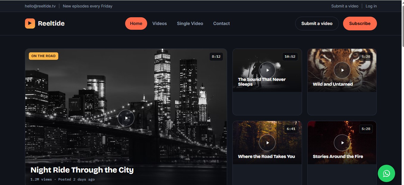 Reeltide template preview