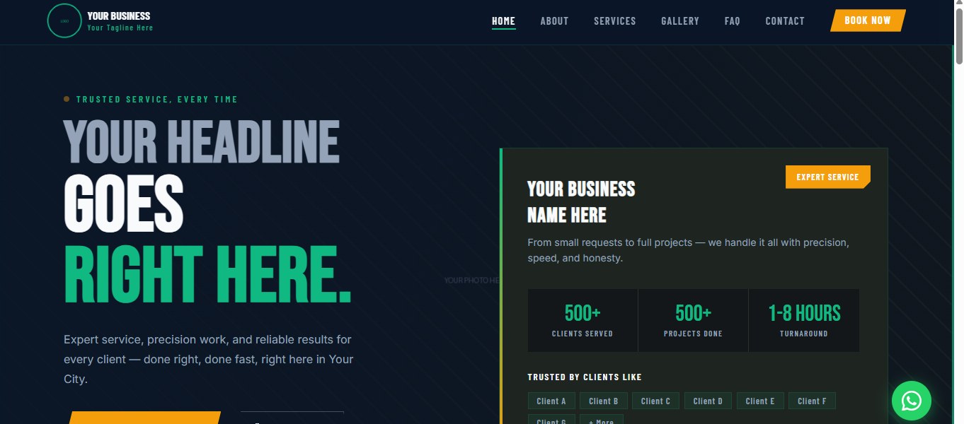 Local Business template preview