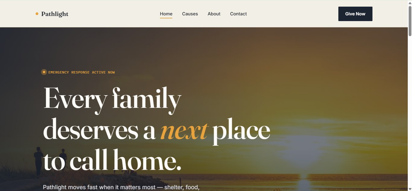Pathlight template preview