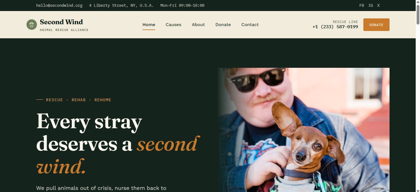 Second Wind template preview