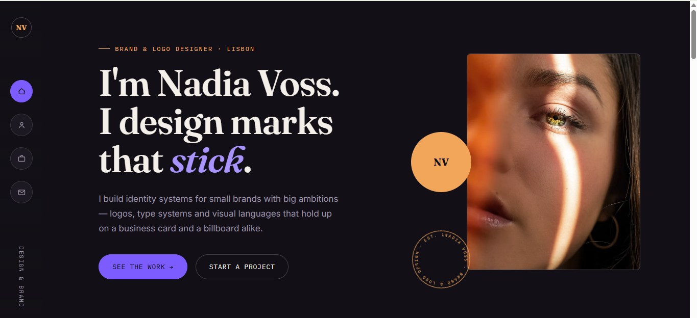 Nadia Voss template preview
